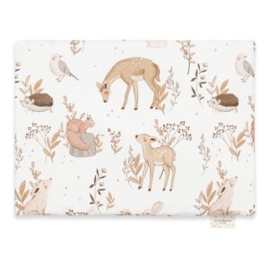 Perna plata pentru bebe 100% bumbac - Forest Friends 40x30