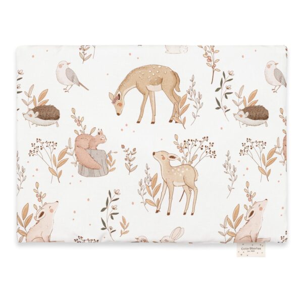 Perna plata pentru bebe 100% bumbac - Forest Friends 40x30